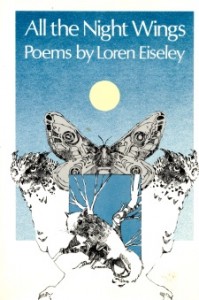 Book cover: All the Night Wings, poems by Loren Eiseley